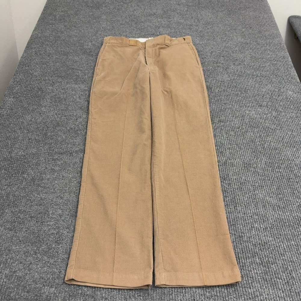 Vintage LL Bean Corduroy Pants Mens 34x32 Tan Cotton Blend Straight Outdoor